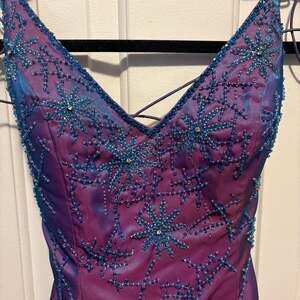 Precious Formals O10528 Iridescent Purple Mermaid Sequin Prom Dress